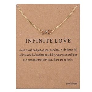 **FRANKIE* Gold Infinite Love Simple Necklace